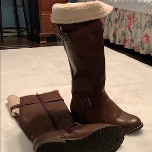 Just Fab Brown Boots. Size 7.